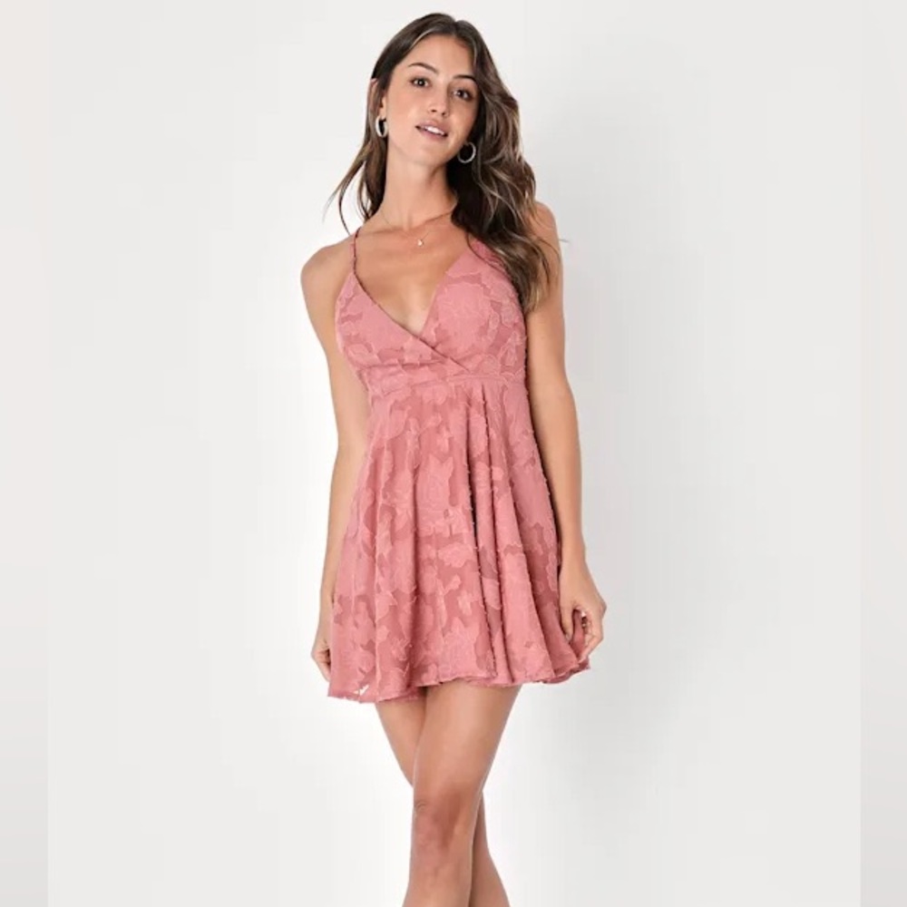 Lulus floral skater dress size small like new